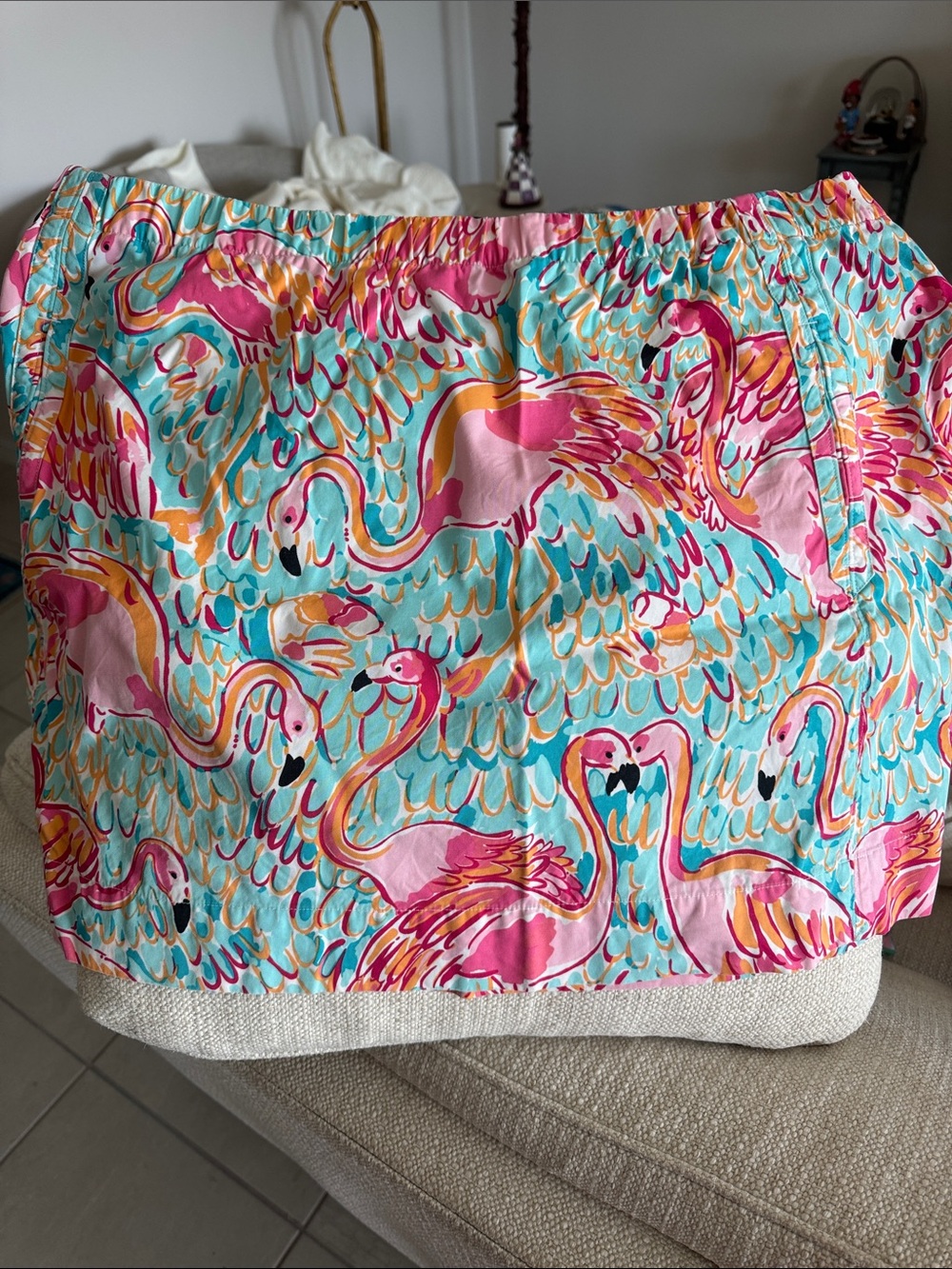 Lilly Pulitzer Flamingo Skirt XL